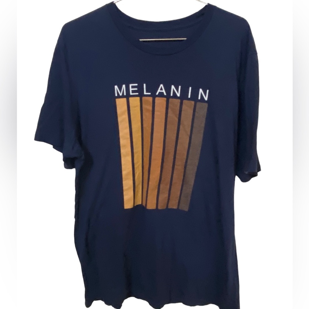 Retro MELLANIN Band Tour Alternative Rock Blue Men’s XL T-Shirt MINTY